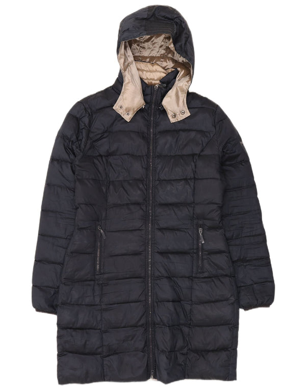 Женское стеганое пальто с капюшоном Ellesse UK 18 XL, черный полиэстер