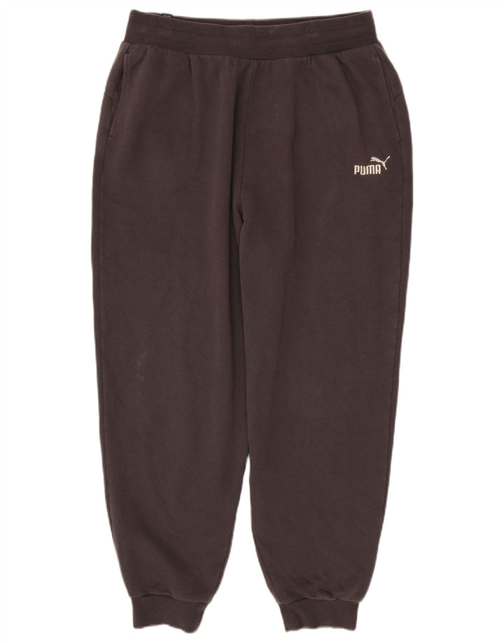 PUMA Mens Tracksuit Trousers Joggers Large  Grey Cotton