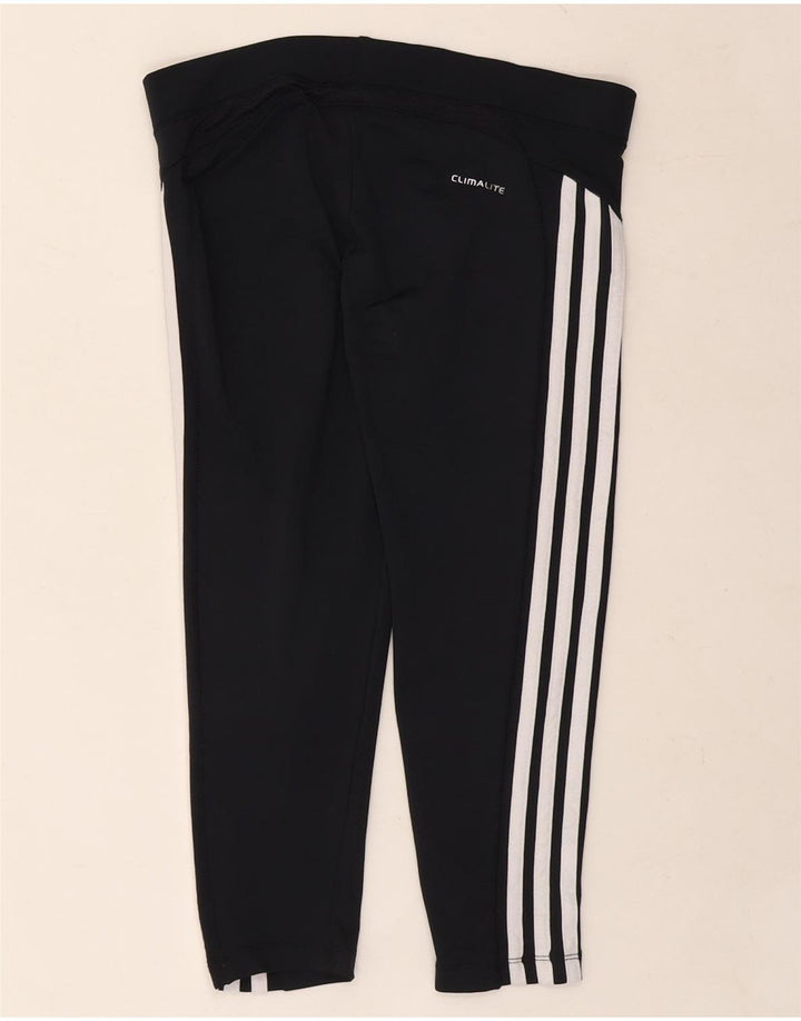 ADIDAS Womens Clima 365 Capri Leggings UK 12 Medium Black Polyester