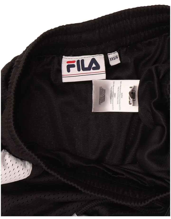 Женские спортивные шорты Fila UK 2 2XS черные из полиэстера