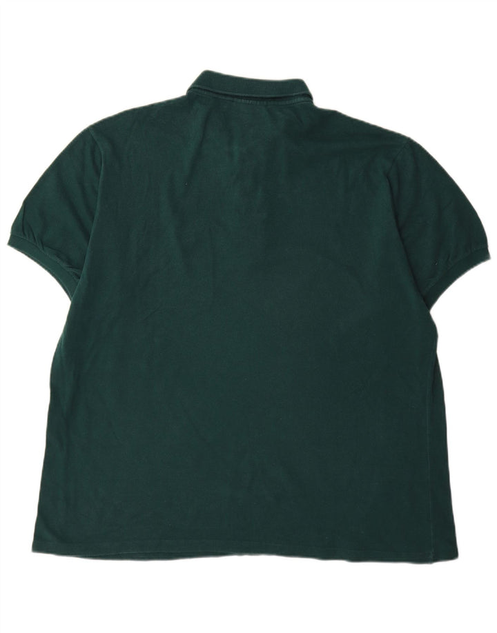 Мужская рубашка-поло Lacoste, размер 7, 2XL, зеленый хлопок
