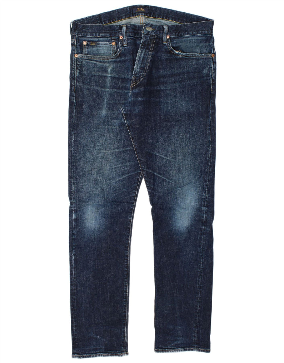 Джинсы мужские узкие POLO RALPH LAUREN W34 L32 синие, хлопок