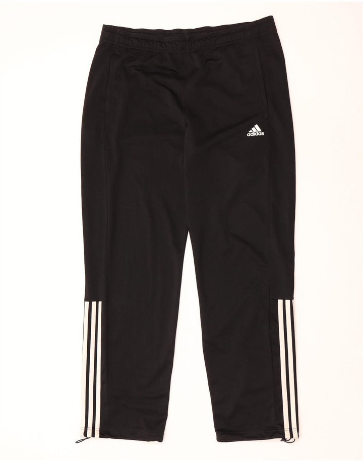 Мужские спортивные брюки Adidas UK 42/44, большой черный полиэстер