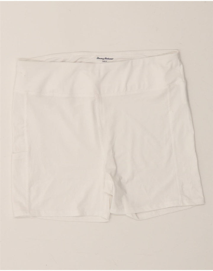 TOMMY BAHAMA Womens Golf Sport Shorts UK 14 Large  White Polyester Vintage Tommy Bahama and Second-Hand Tommy Bahama from Messina Hembry 