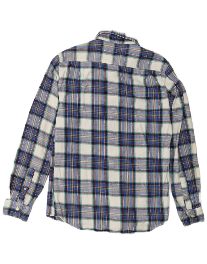 Мужская фланелевая рубашка Jack Wills, маленькая, темно-синяя, хлопковая в клетку
