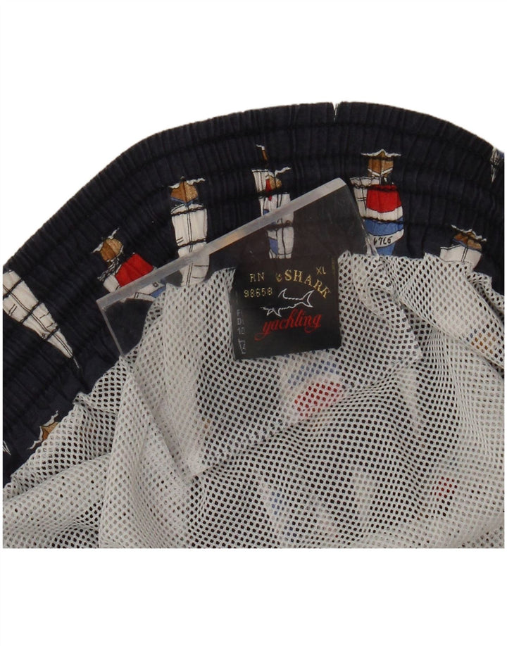 Мужские спортивные шорты PAUL & SHARK с рисунком XL, темно-синие, хлопок