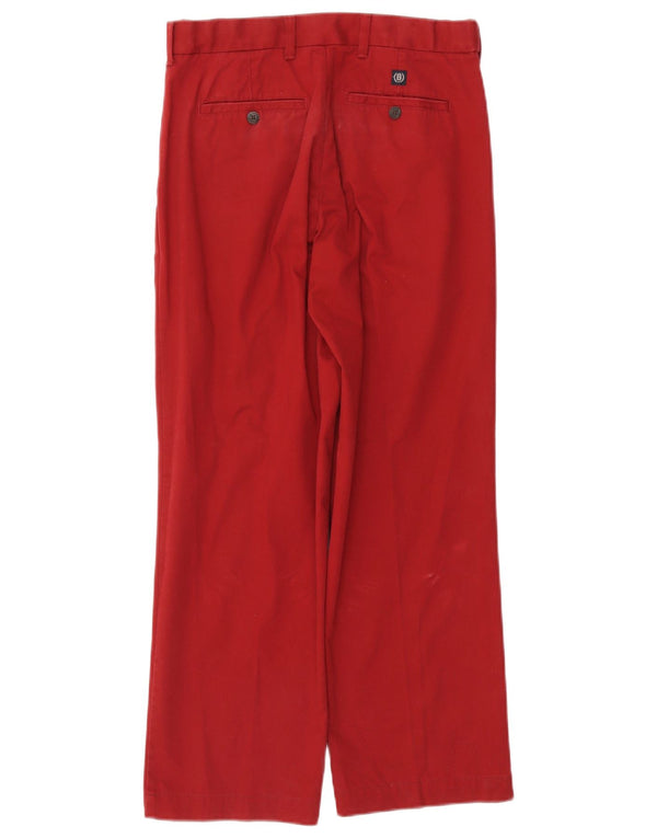 Мужские прямые брюки чинос Marks & Spencer Blue Harbour W30 L31 бордовые