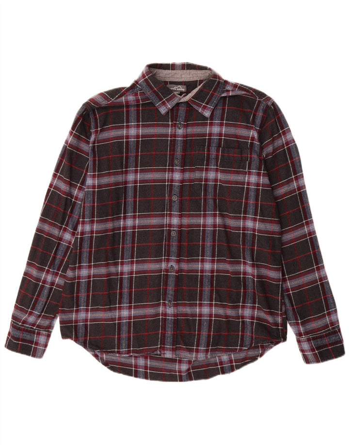 Мужская фланелевая рубашка Eddie Bauer, большая серая клетка, хлопок