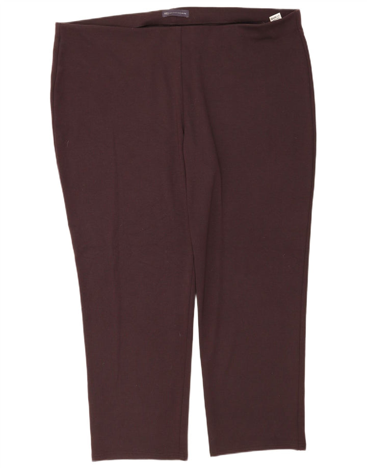 Женские узкие леггинсы Marks & Spencer UK 22 3XL Коричневые полиэстер