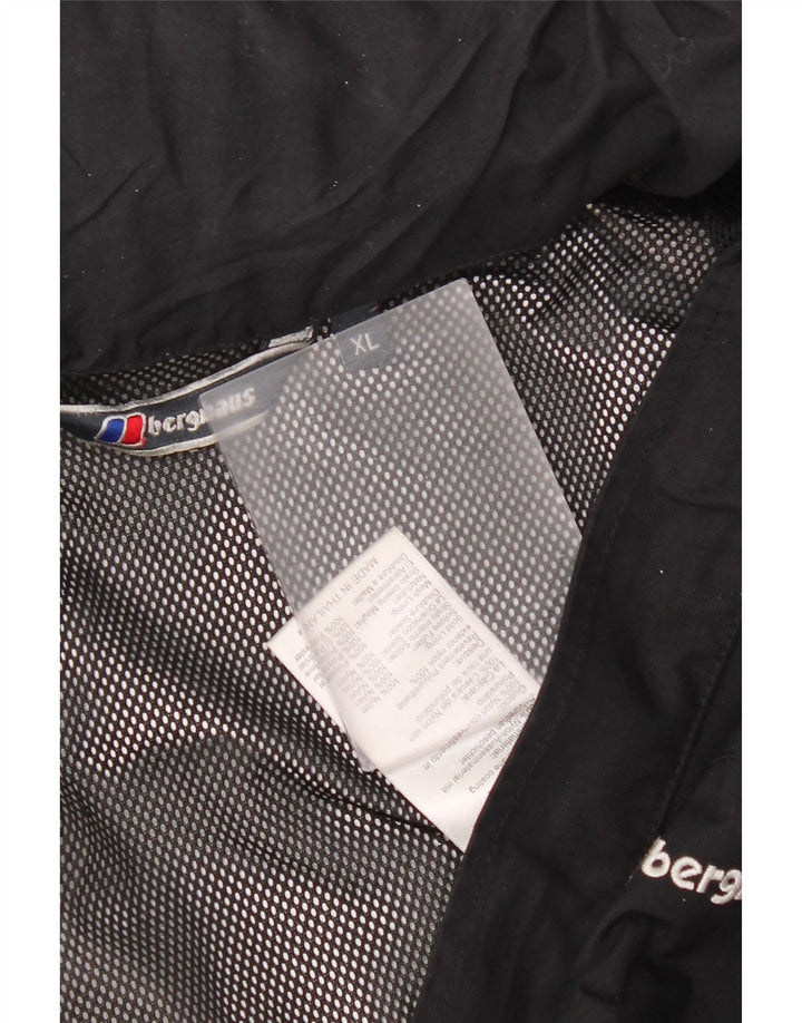 Мужская дождевик с капюшоном Berghaus UK 42 XL, черный нейлон