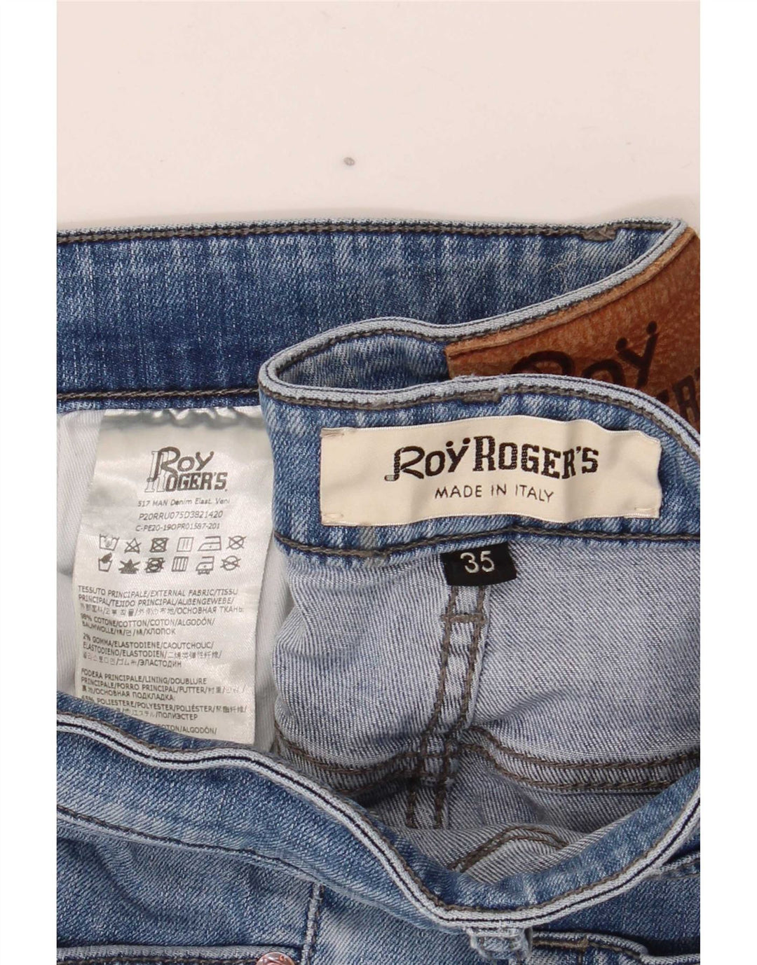 Женские джинсы скинни Roy Rogers W35 L32 синие