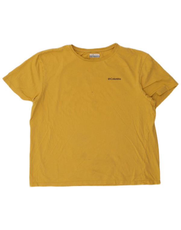 Мужская футболка с рисунком Columbia Top XL, желтый хлопок