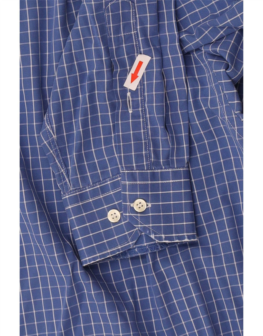 Мужская рубашка Lacoste, размер 40, хлопковая синяя клетка в среднюю клетку