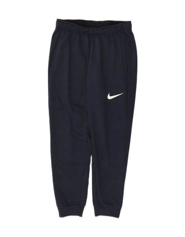 Женские укороченные спортивные брюки Dri Fit для джоггеров Nike UK 10, маленькие темно-синие