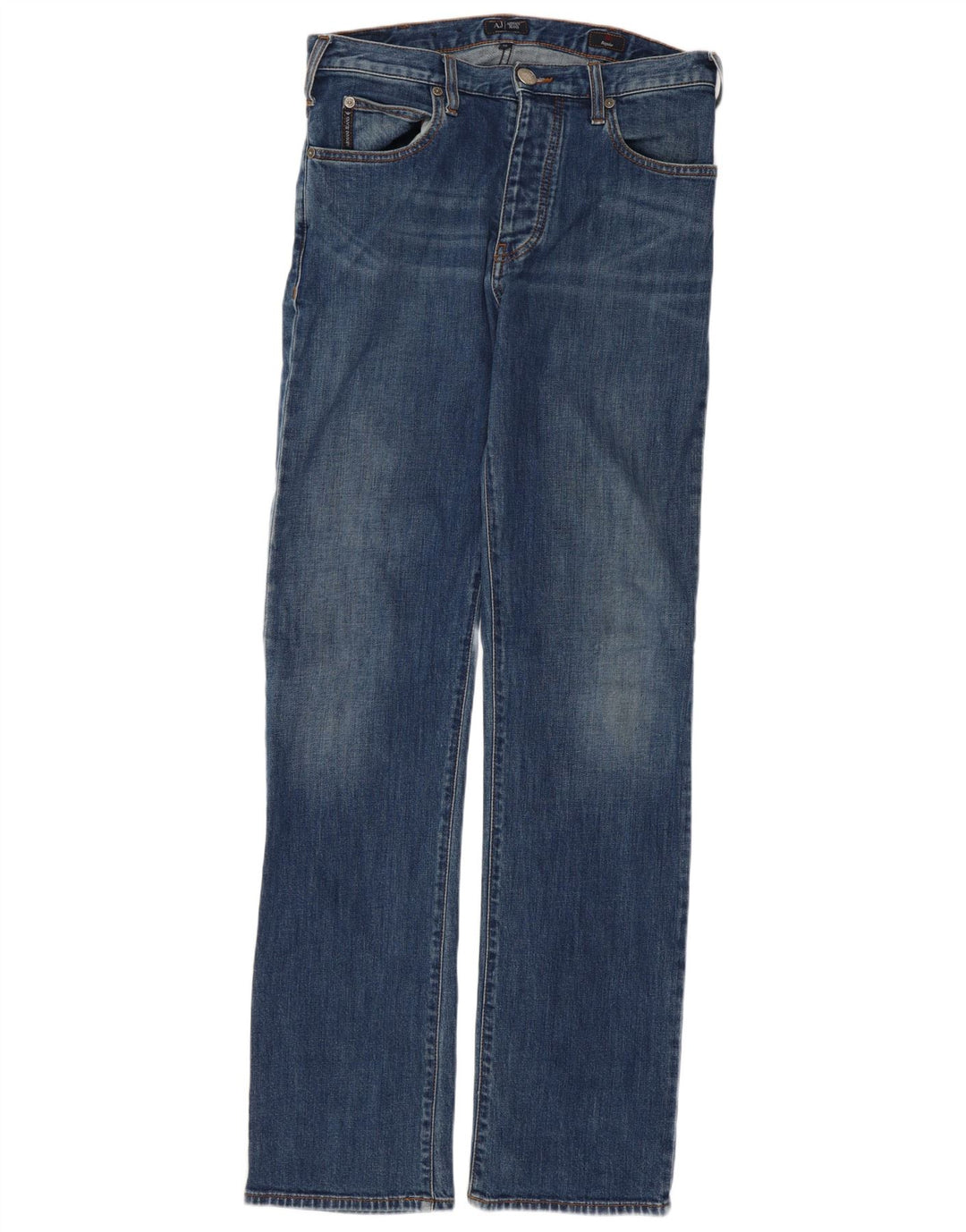 Мужские прямые джинсы Armani W30 L32 синие, хлопок