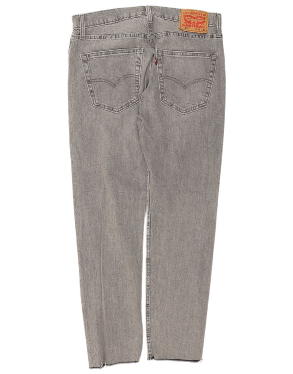 Мужские зауженные джинсы Levi's 512 W32 L28 серые, хлопок