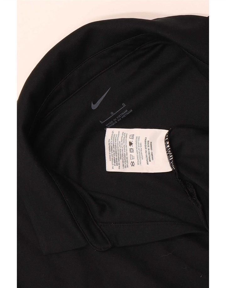Женская рубашка поло Nike San Francisco UK 14, большая черная полиэстер
