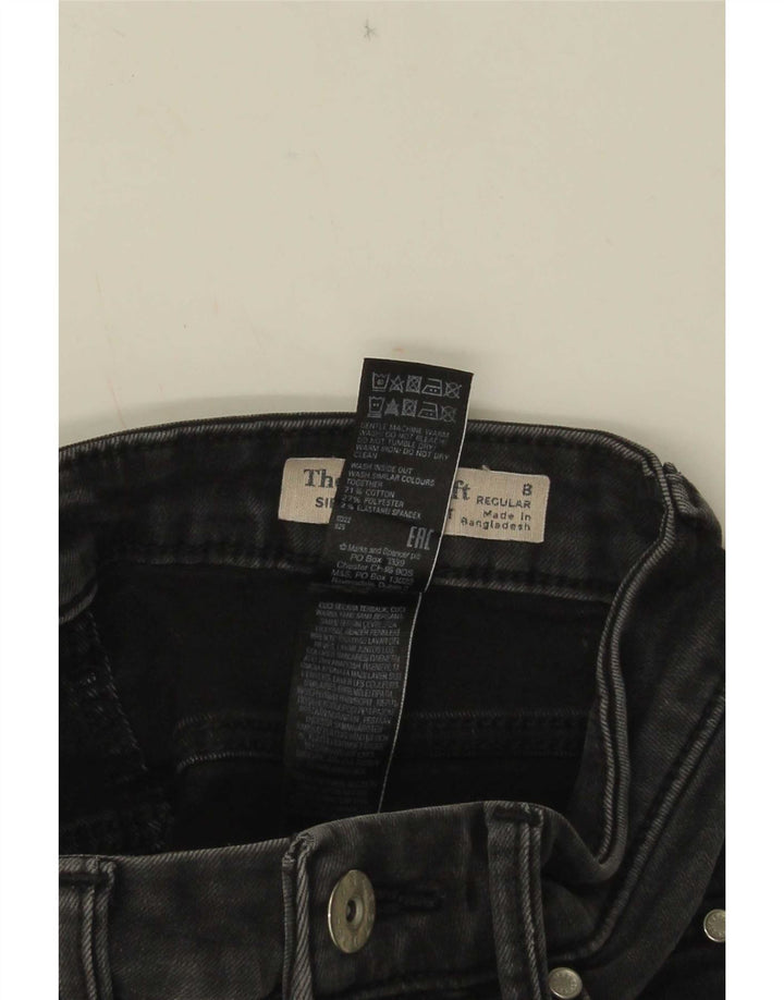 Женские прямые джинсы Marks & Spencer Sienna UK 8, маленькие W24 L30, серые