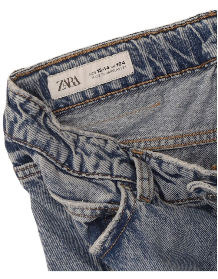 Джинсы-капри-карго для мальчиков Zara 13-14 лет W28 L22 синие