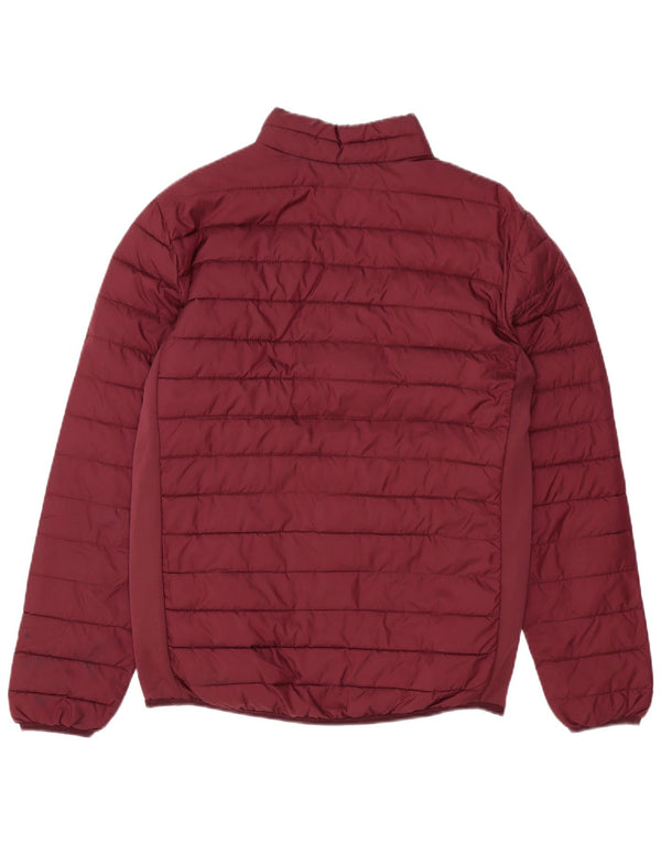 Мужская стеганая куртка Jack & Jones UK 38, средний бордовый полиэстер