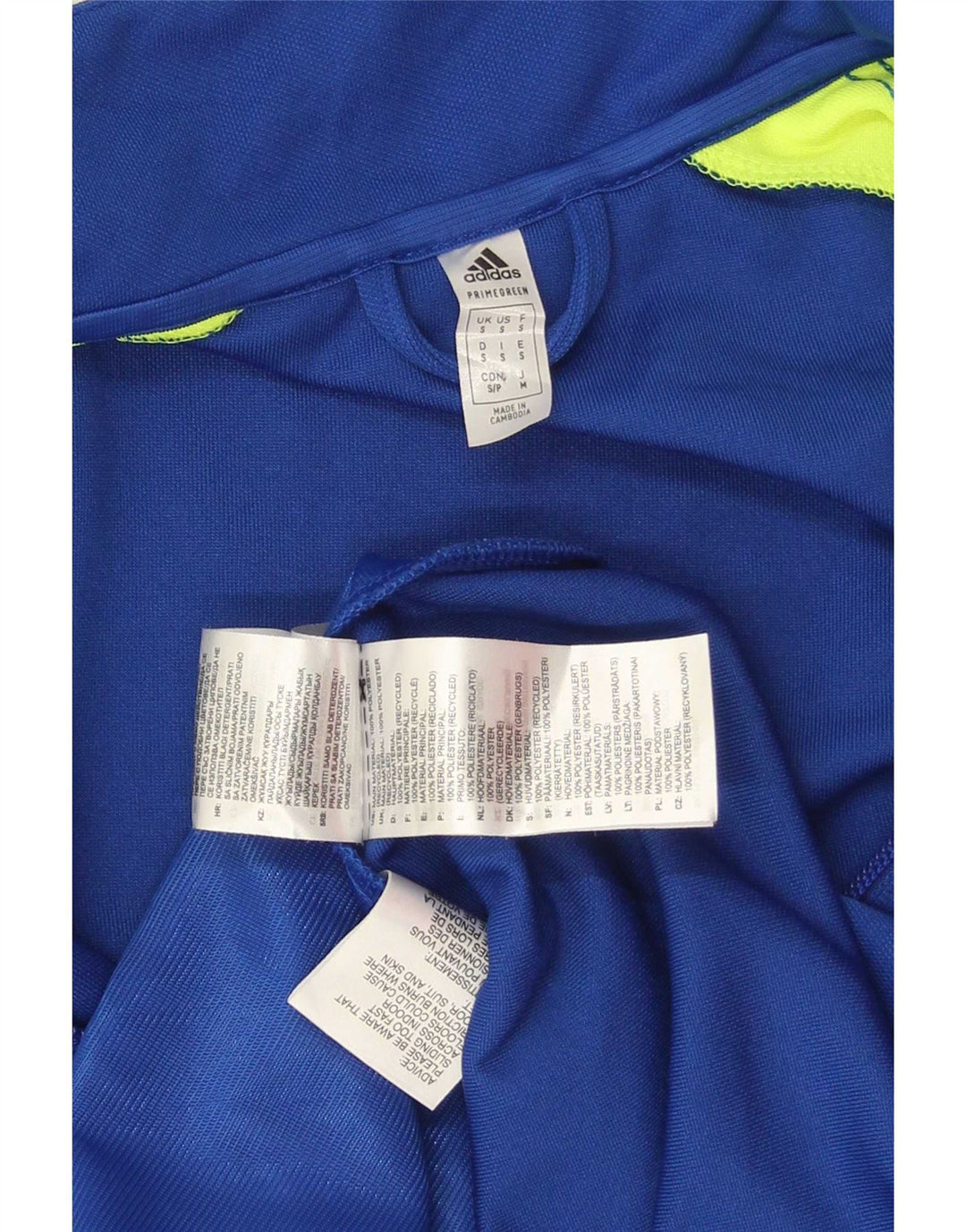 Мужской спортивный костюм Adidas Aeroready с графическим рисунком, верхняя куртка, маленький синий, с цветными блоками