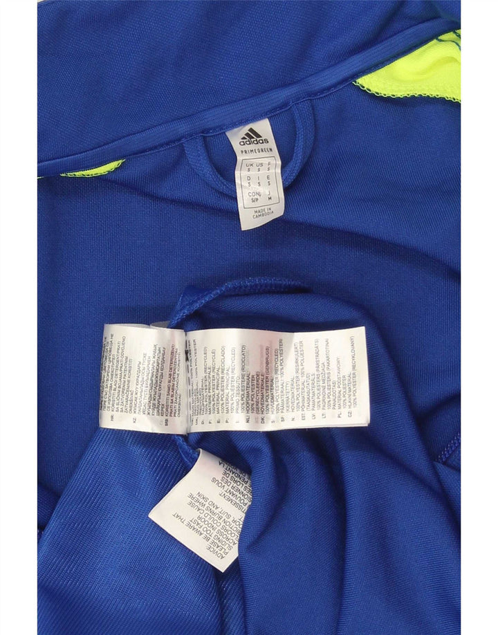 Мужской спортивный костюм Adidas Aeroready с графическим рисунком, верхняя куртка, маленький синий, с цветными блоками