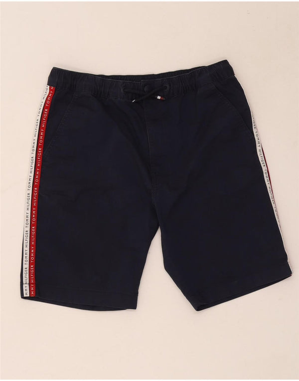 Мужские шорты чинос с рисунком Tommy Hilfiger Medium W32 Темно-синие с цветными блоками