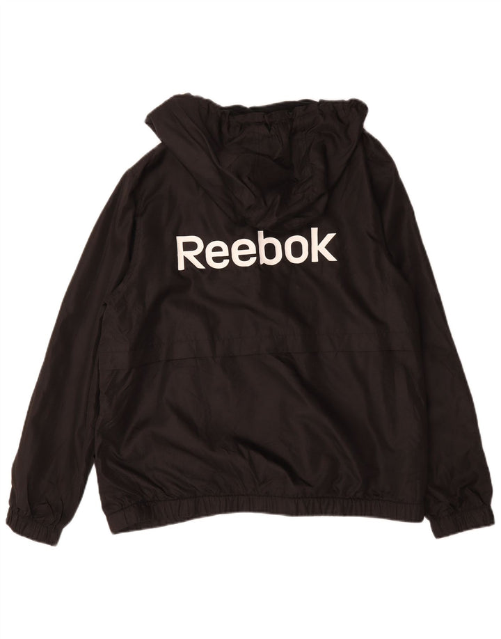 Мужская куртка-бомбер Reebok UK 40, большая черная, полиэстер