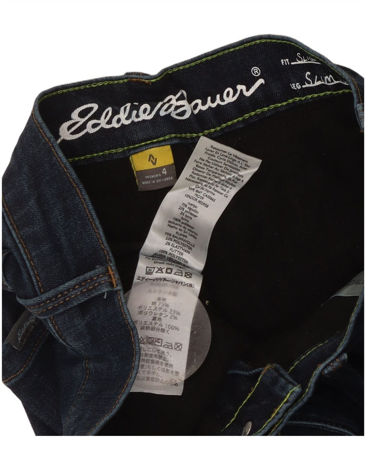 Женские узкие джинсы Eddie Bauer со слегка пышными формами, США 4, маленькие W28 L31, темно-синие