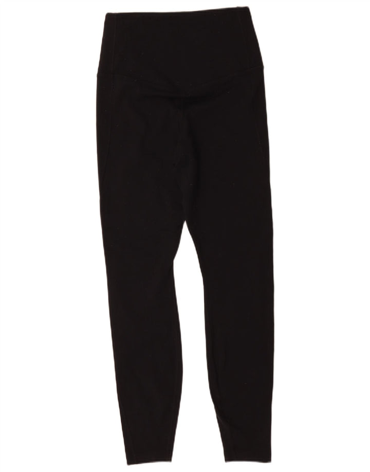 Женские леггинсы Nike Dri Fit UK 12, средний черный нейлон