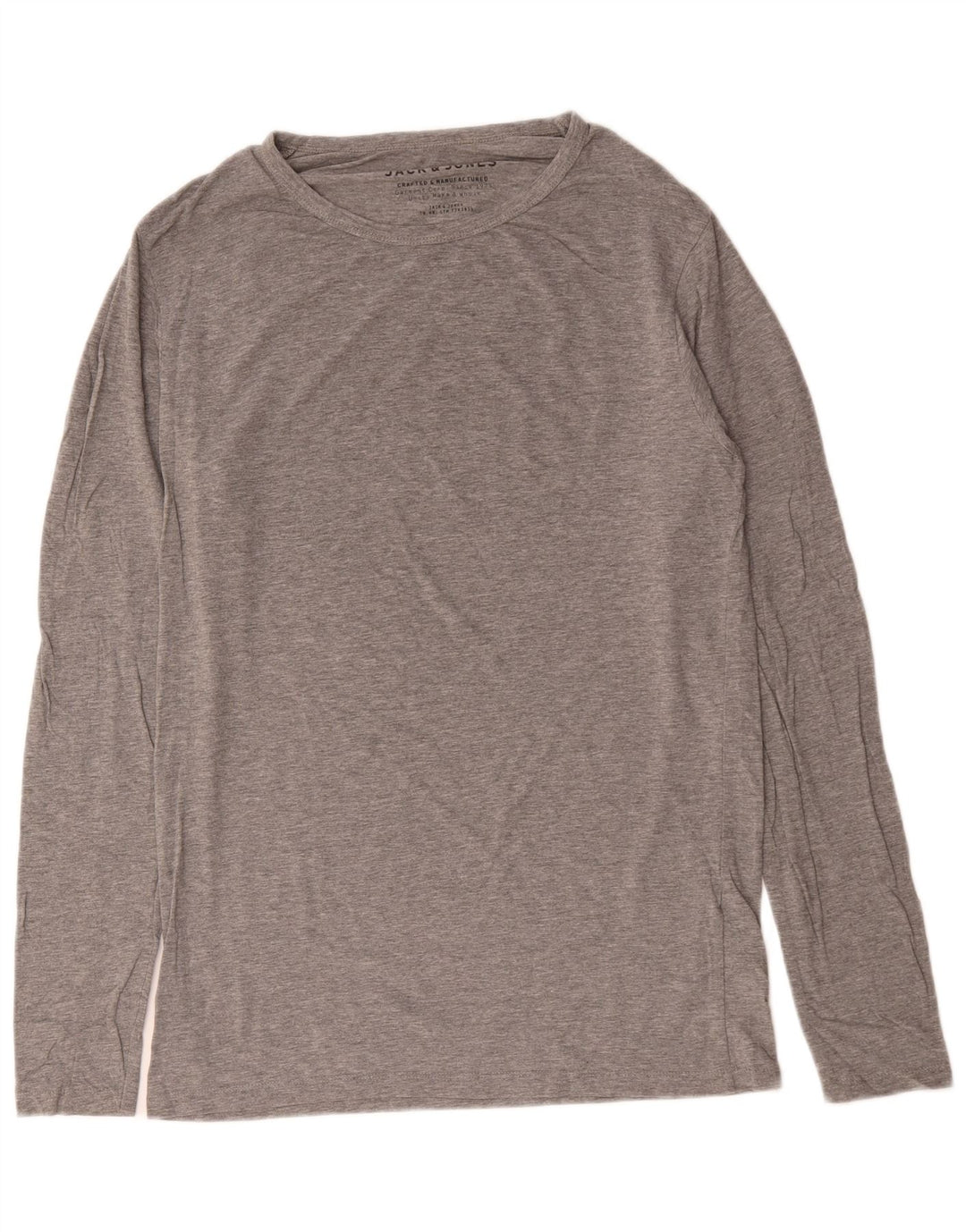 Мужской топ Jack & Jones с длинным рукавом, большой серый хлопок