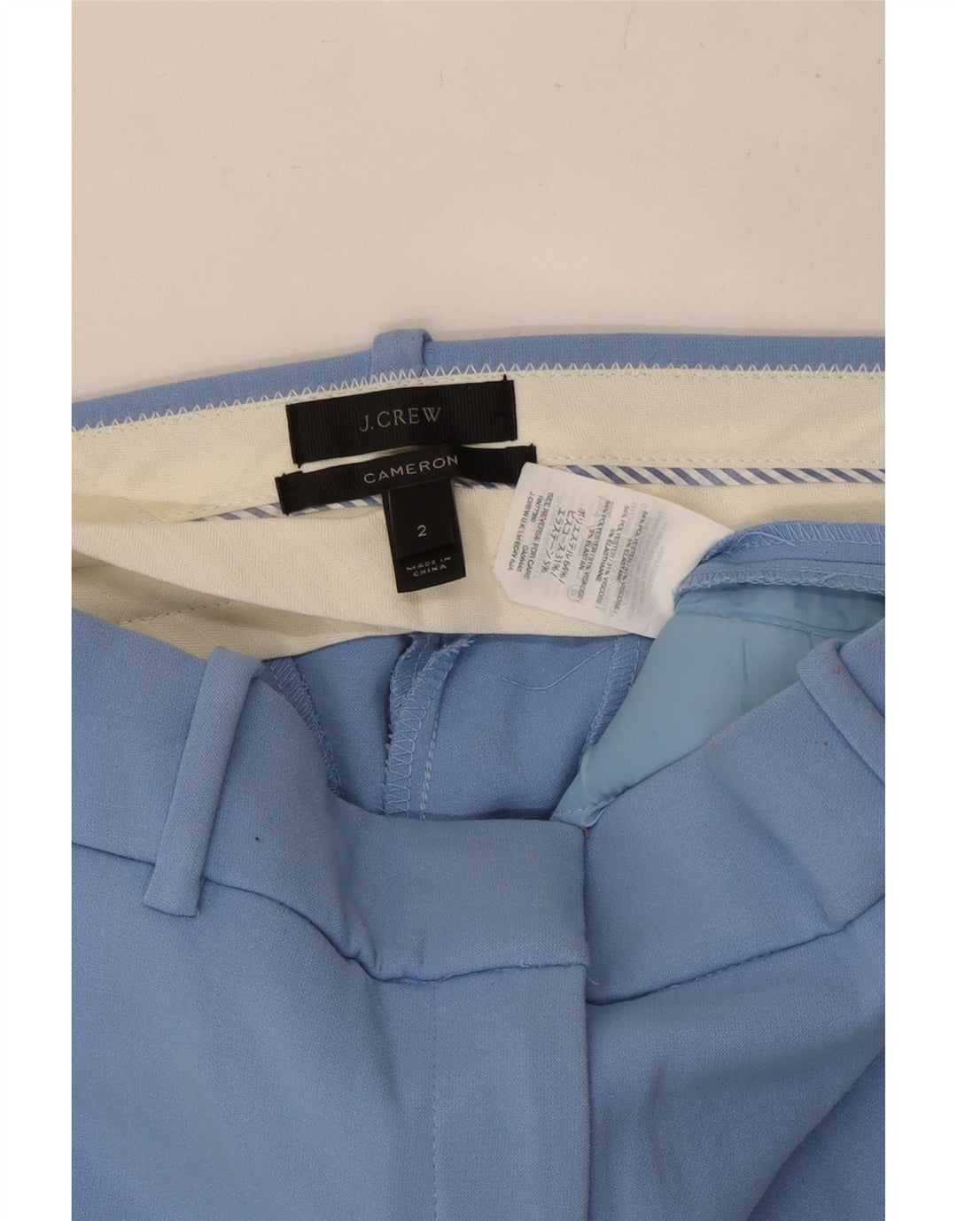 Женские узкие брюки чинос J. CREW Cameron, США 2 XS W25 L25, синие, полиэстер