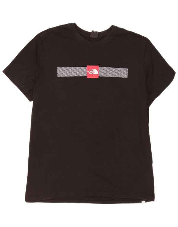 Мужская футболка с рисунком The North Face, 2XL, черный хлопок