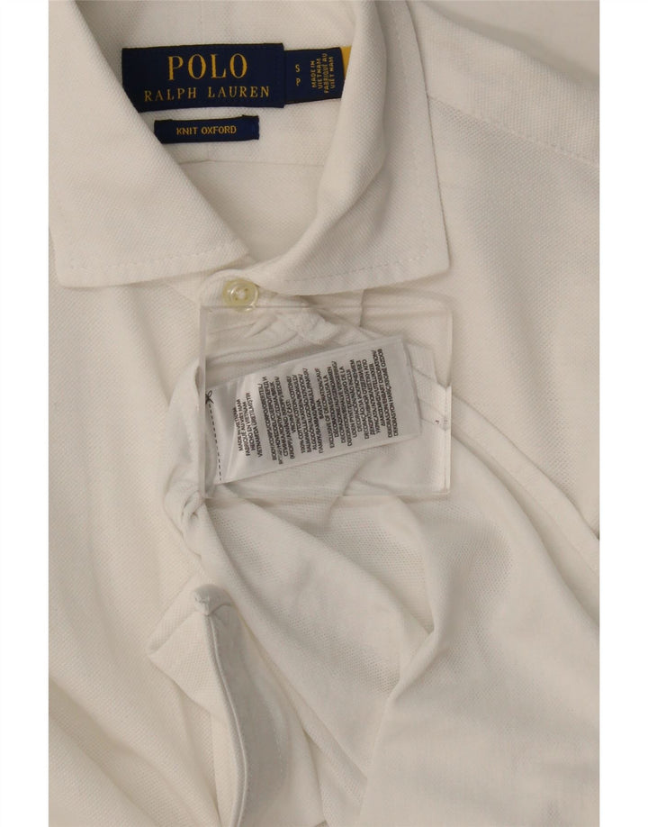 Мужская рубашка Polo Ralph Lauren, маленькая белая, хлопковая