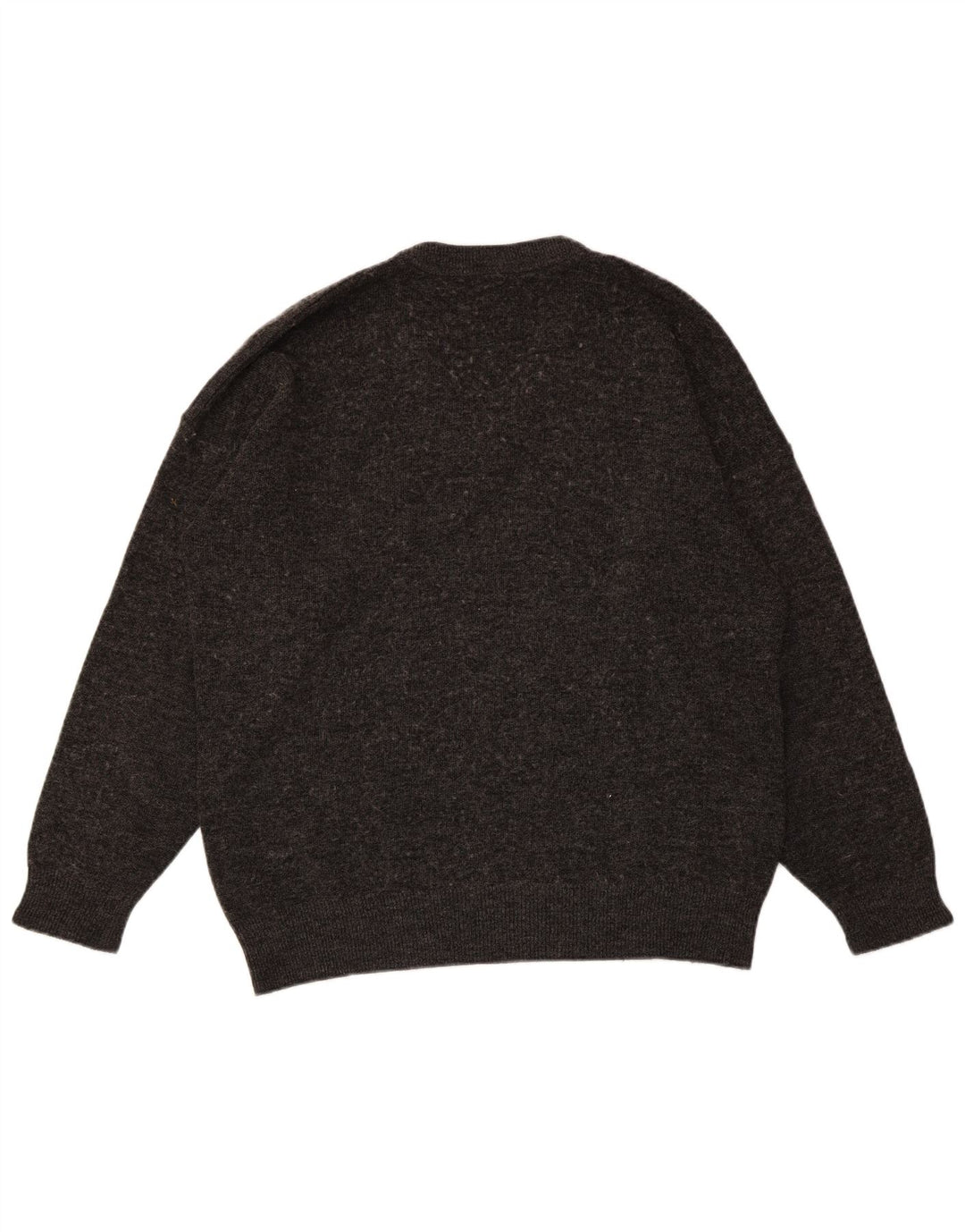 LACOSTE Мужской джемпер с v-образным вырезом, размер 6 XL, серая шерсть