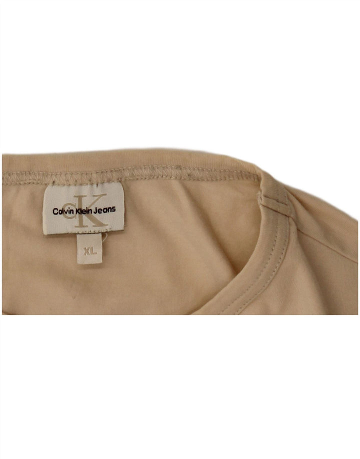 Мужской топ с длинным рукавом Calvin Klein Jeans XL бежевый