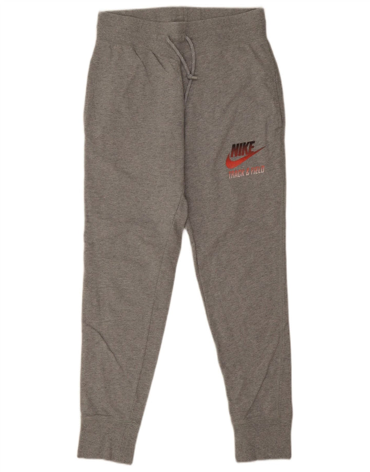 Женские спортивные брюки Nike Joggers UK 12, хлопок среднего серого цвета