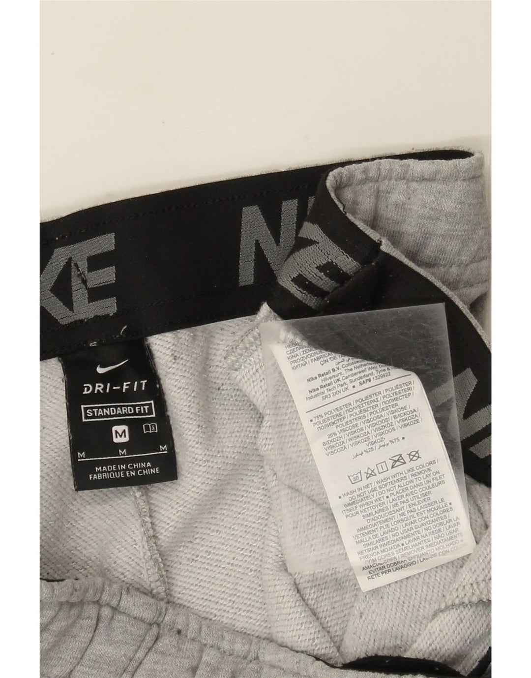 Мужские спортивные брюки Nike Dri Fit джоггеры среднего серого цвета в крапинку
