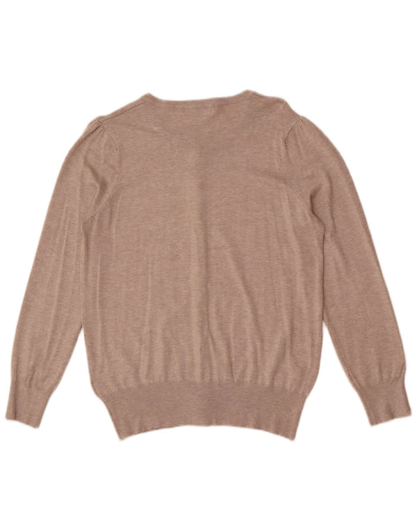Женский кардиган Marks & Spencer UK 16, большой, бежевый, вискоза