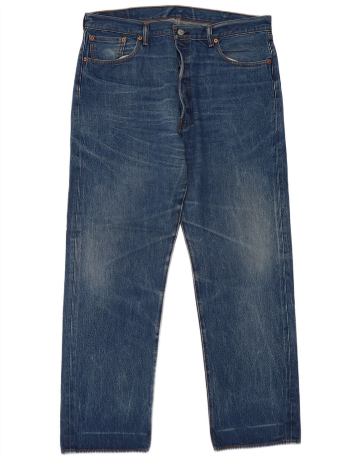 Мужские прямые джинсы Levi's W40 L34 синие, хлопок