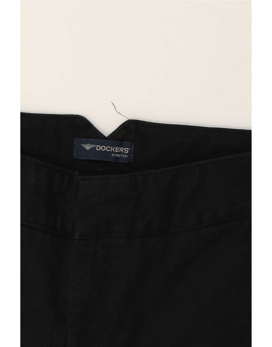 DOCKERS Womens Straight Capri Trousers W27 L31  Black Vintage Dockers and Second-Hand Dockers from Messina Hembry 