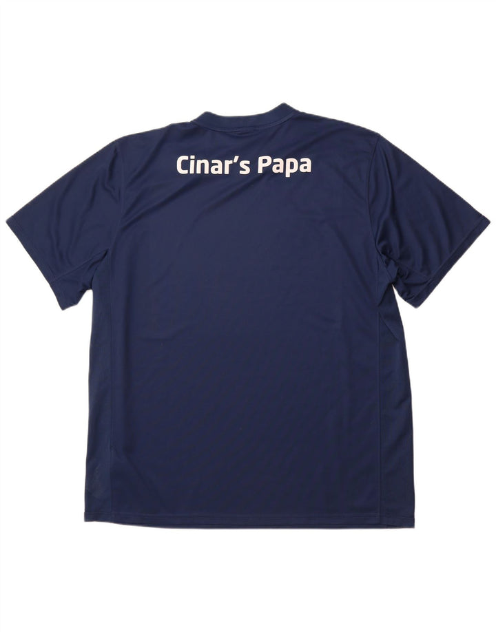 Мужская футболка NIKE Dri Fit с графическим рисунком 2XL, темно-синий полиэстер