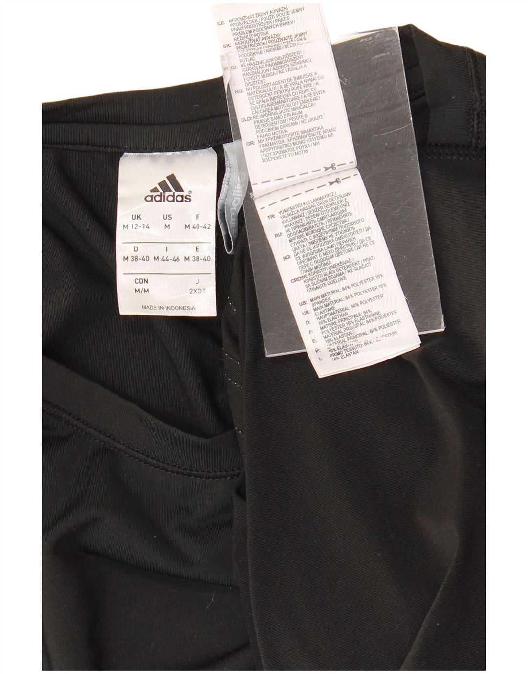 Женская футболка ADIDAS Climalite Top UK 12/14, средний черный полиэстер