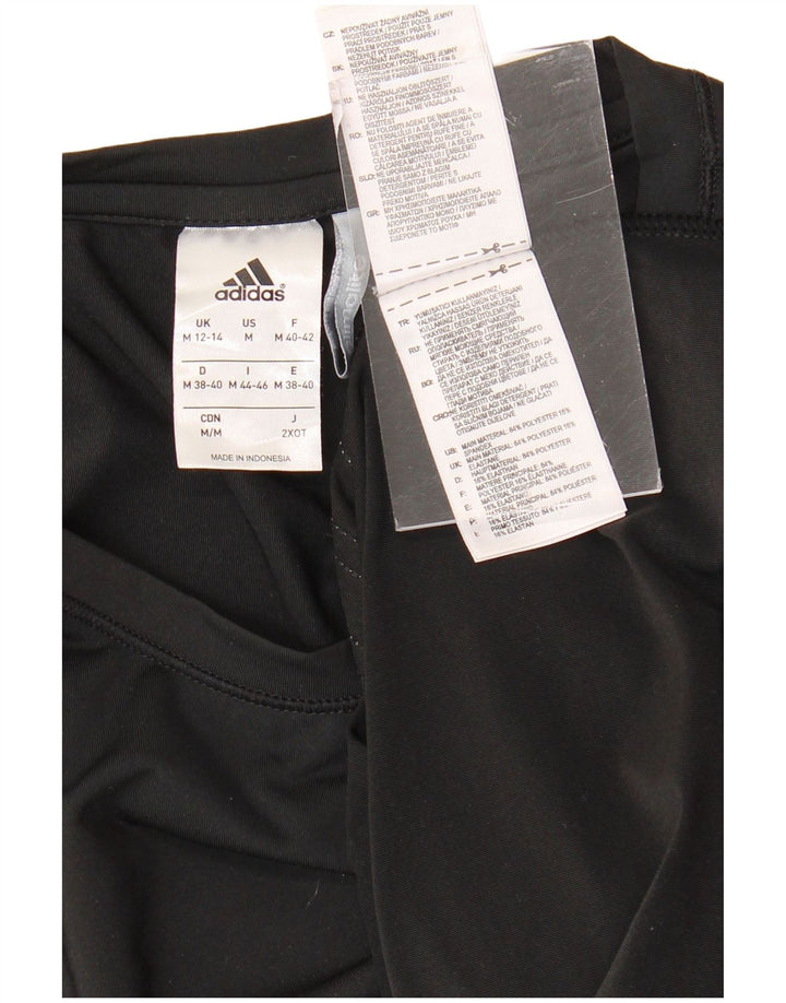 Женская футболка ADIDAS Climalite Top UK 12/14, средний черный полиэстер
