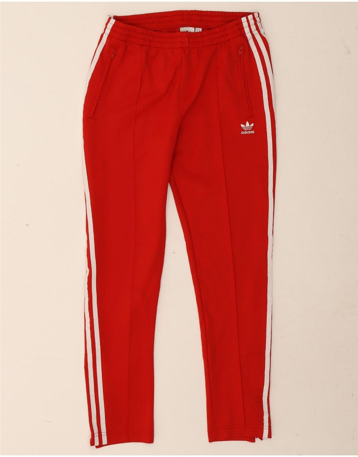 Женские спортивные брюки Adidas UK 14, средний красный полиэстер