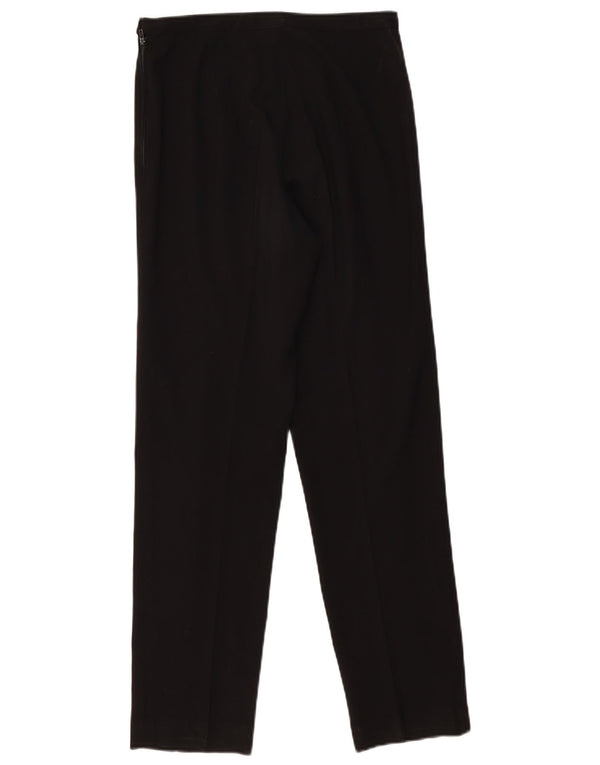 Винтажные женские прямые повседневные брюки UK 12 Medium W30 L29, черные