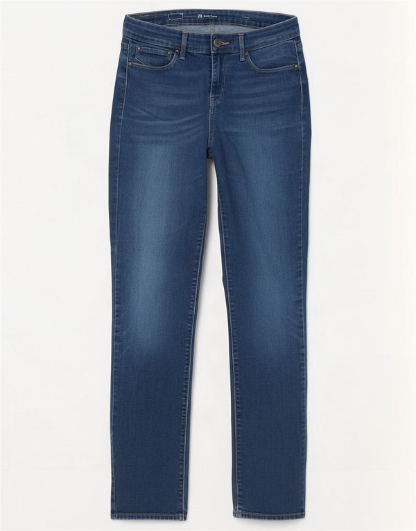 Женские узкие джинсы Levi's Demi Curve со средней посадкой W28 L32, синие хлопковые