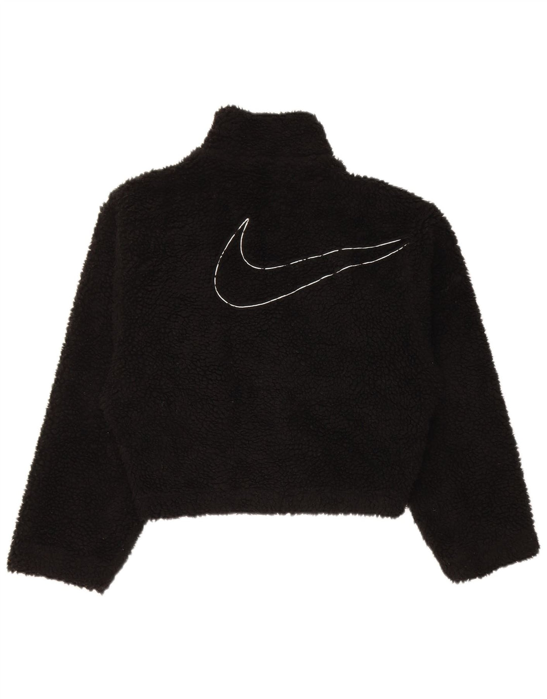 Женская куртка оверсайз из флиса с графическим рисунком Nike UK 6 XS, черный полиэстер