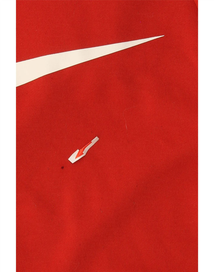 Мужской джемпер с капюшоном Nike Dri Fit с рисунком, средний оранжевый, полиэстер