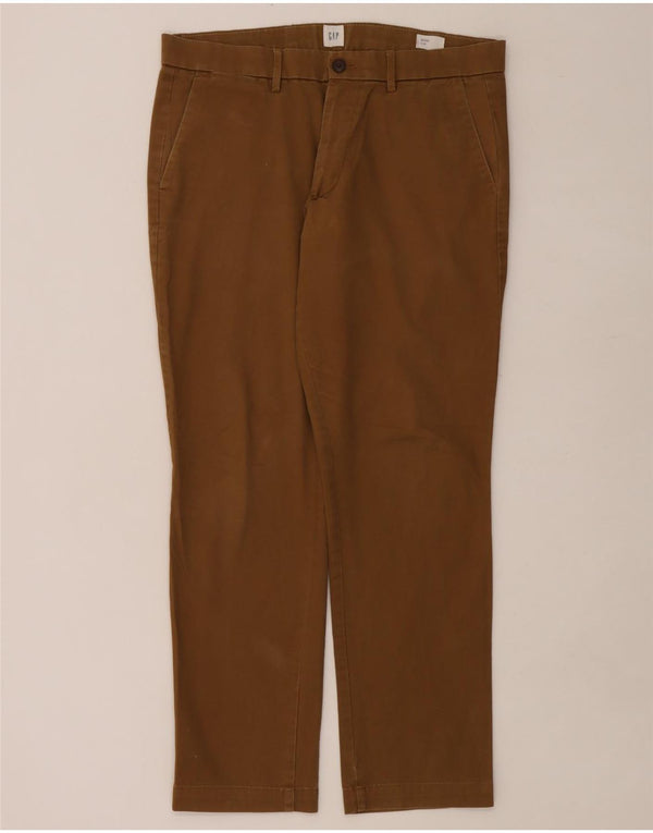 Мужские брюки-чиносы Gap Slim Fit W32 L30, коричневые, спандекс